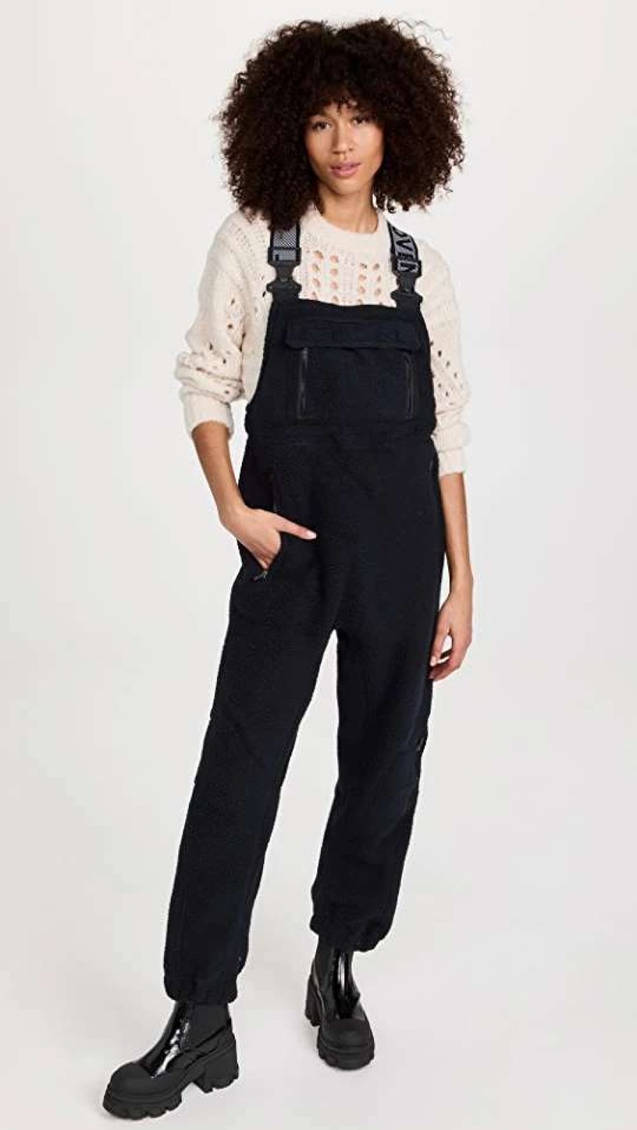 Jumpsuits * | Top 10 Fp Movement By Free People Hit The Slopes Salopette Black