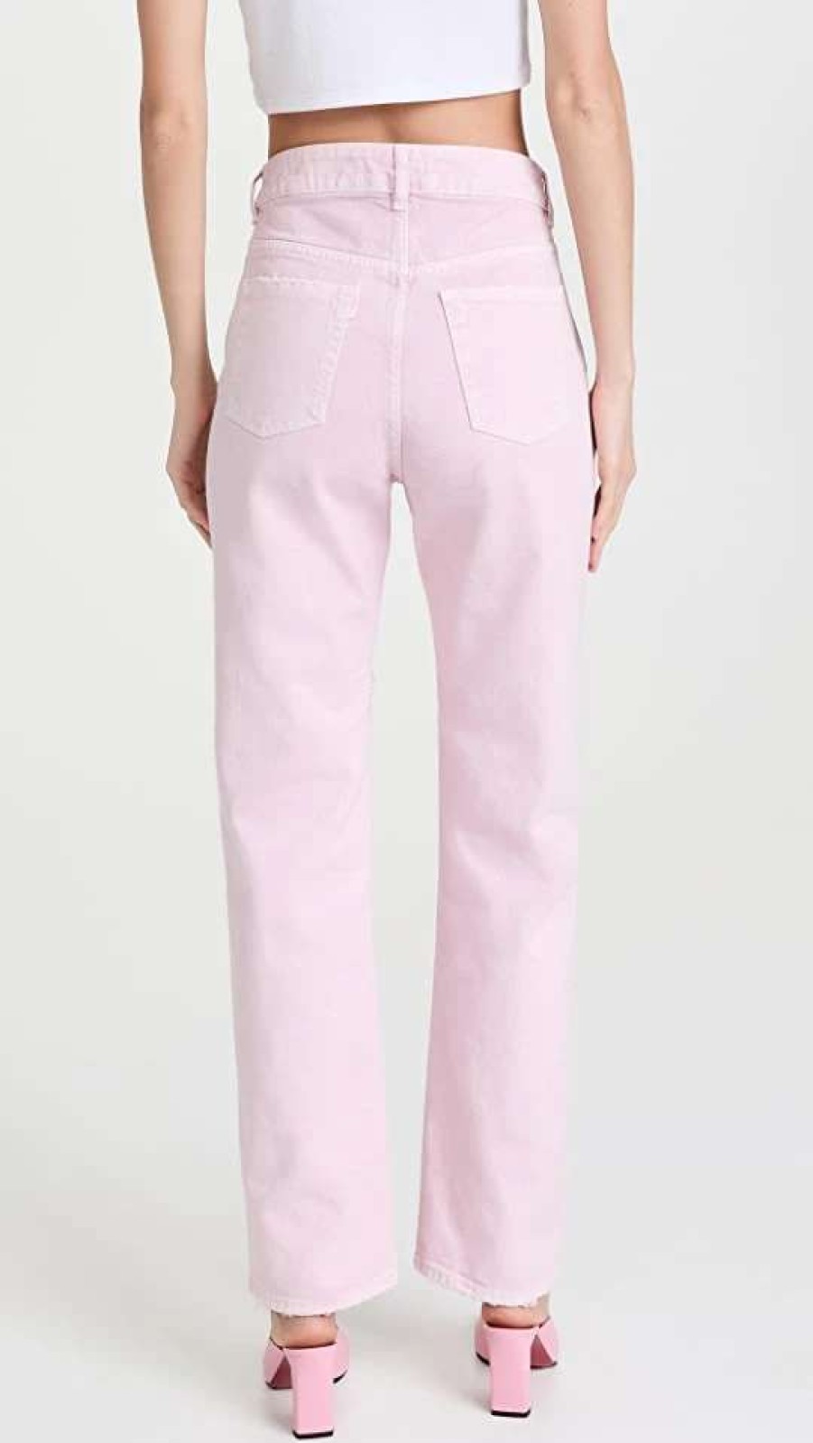 Straight Leg Jeans * | Budget 3 1 Sabina Destroyed Jeans Mineral Rose