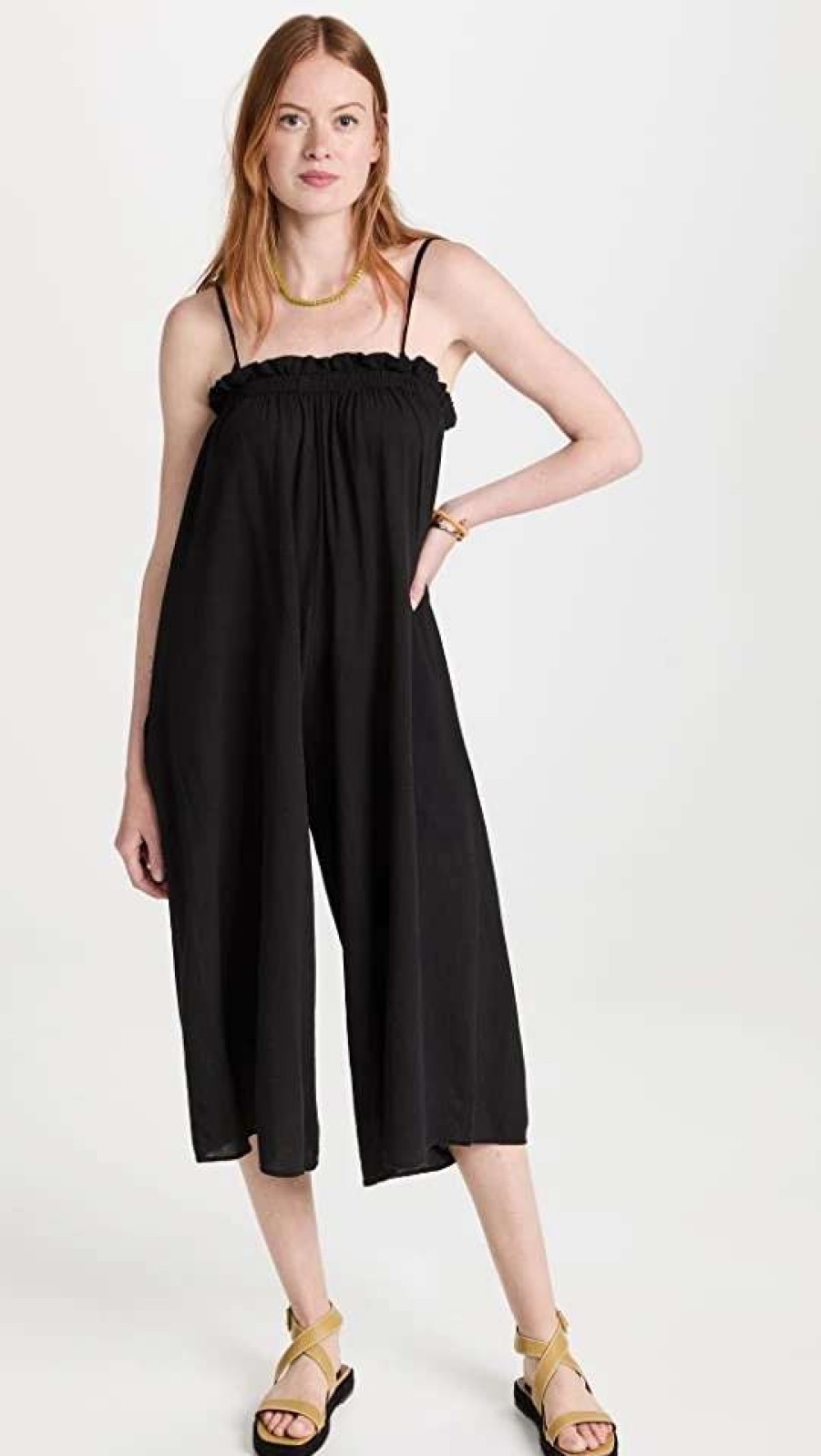 Jumpsuits * | Best Deal 9Seed Napa Jumpsuit Black