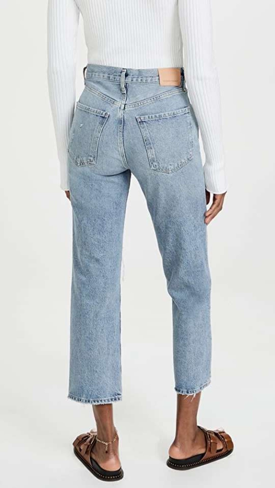 Straight Leg Jeans * | Deals Citizens Of Humanity Emery Crop Relaxed Straight Jeans Heatwave