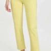 Straight Leg Jeans * | Flash Sale Mother The Tomcat Jeans Ctn Citron