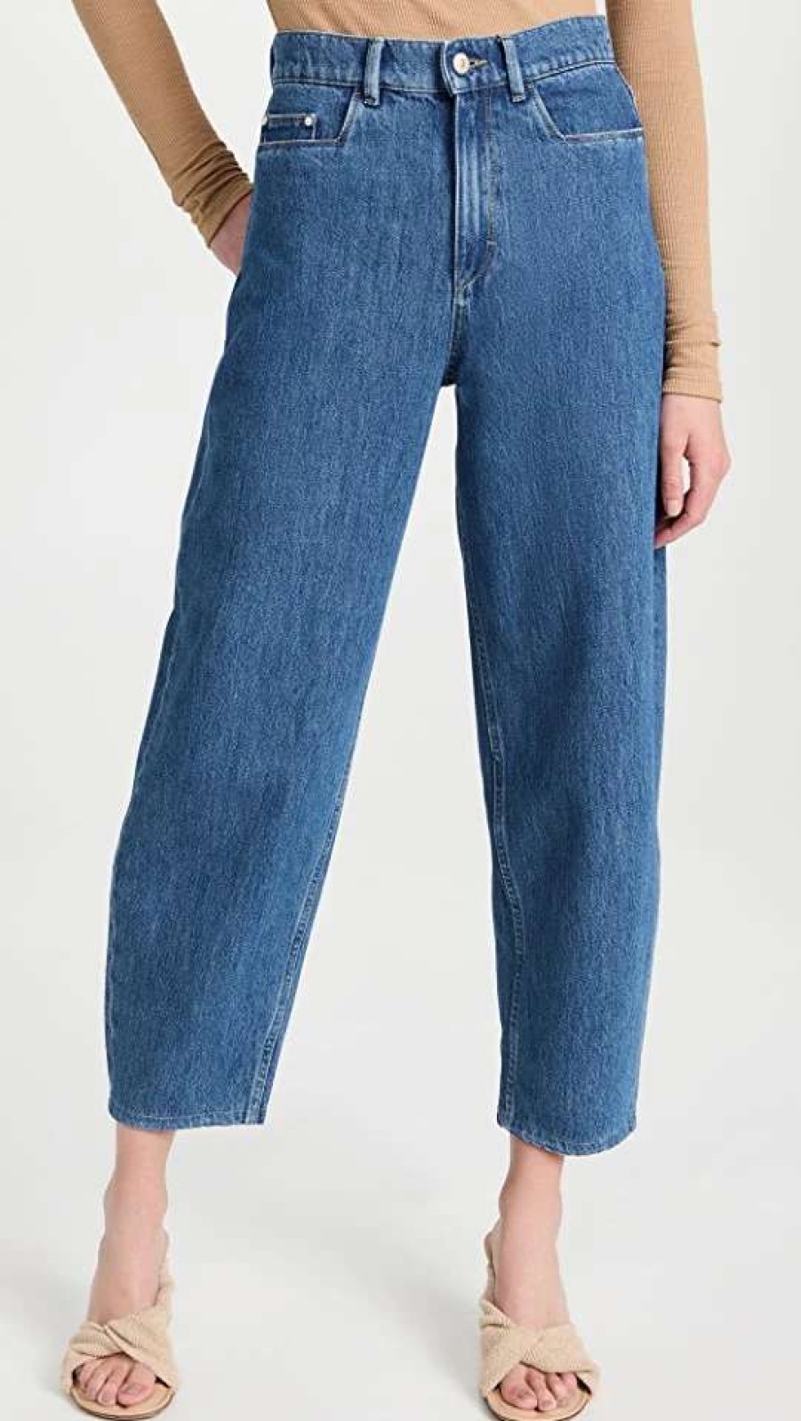 Straight Leg Jeans * | Top 10 Wandler Chamomile Denim Jeans Medium Stone