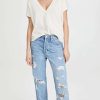 Straight Leg Jeans * | Hot Sale Pistola Denim Jen Slouchy Boyfriend Jeans Primrose Distressed