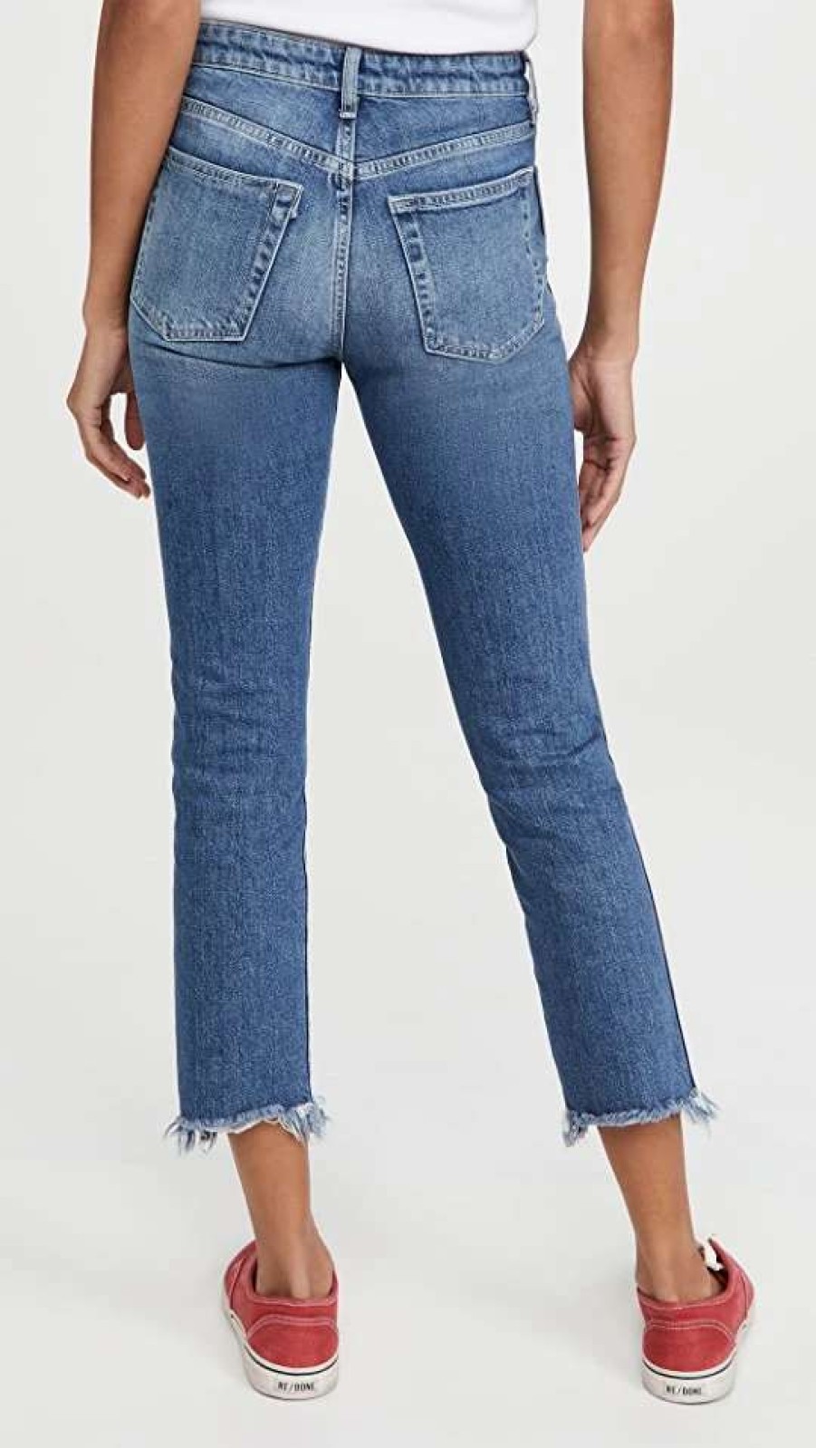 Straight Leg Jeans * | Best Pirce 3 1 W3 Straight Authentic Crop Jeans Ace