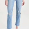 Straight Leg Jeans * | Wholesale Le Jean Sabine Straight Leg Jeans Poolside Wash