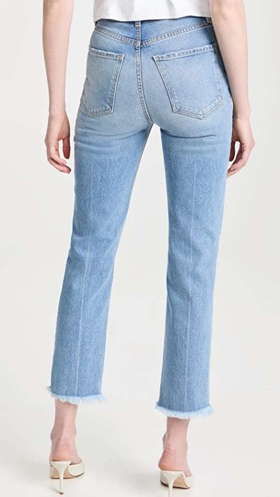 Straight Leg Jeans * | Wholesale Le Jean Sabine Straight Leg Jeans Poolside Wash