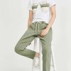 Straight Leg Jeans * | New One Teaspoon Shabbies Drawstring Boyfriend Jeans Super Khaki