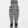 Jumpsuits * | Best Reviews Of Perfect Moment Isola Racing Print Pant Black/Snow White Houndstooth