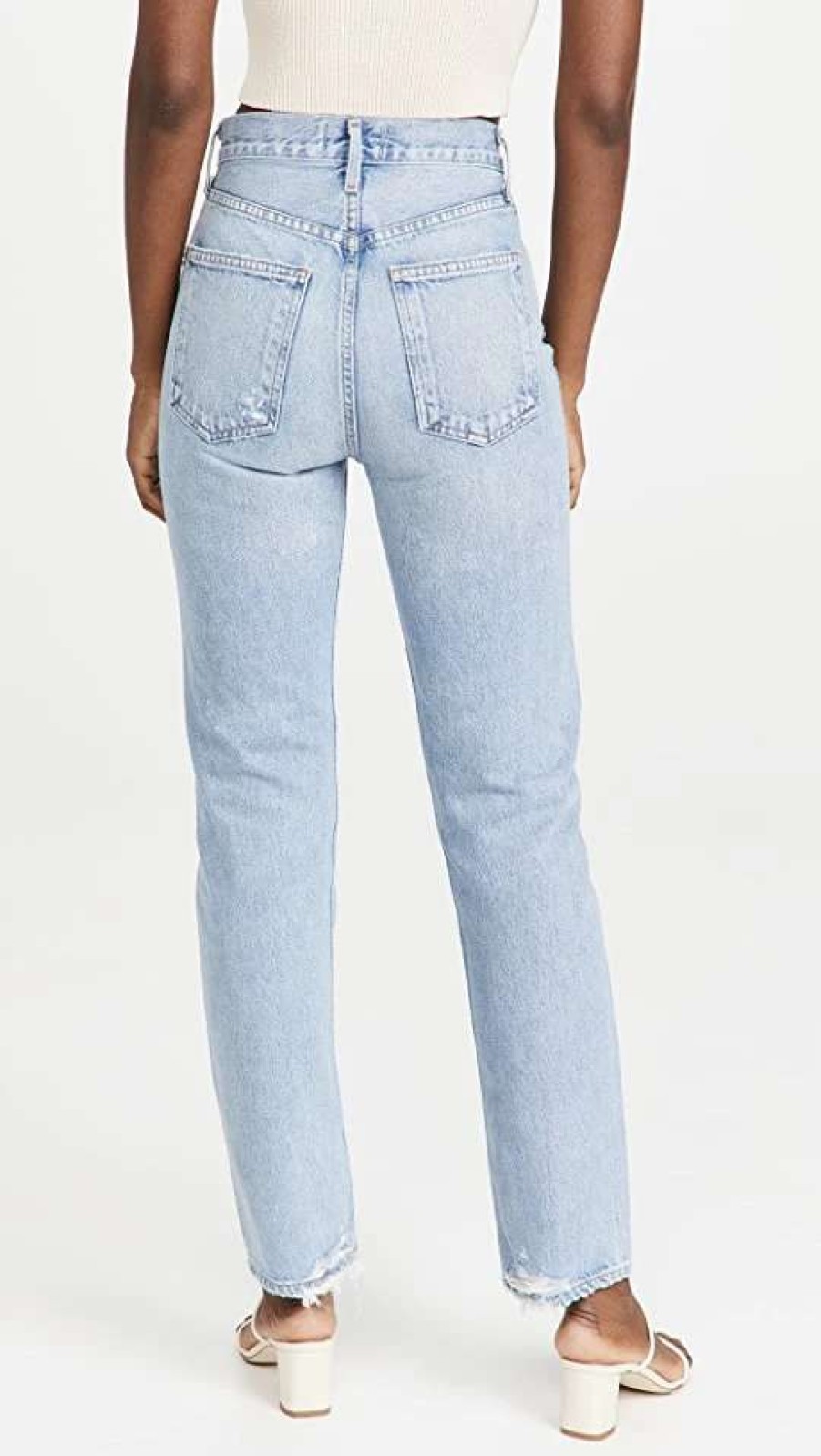 Straight Leg Jeans * | Hot Sale Agolde 90'S Pinch Waist High Rise Straight Jeans Soundwave