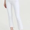 Straight Leg Jeans * | Cheapest Veronica Beard Jean Carly Kick Flare Raw Hem White