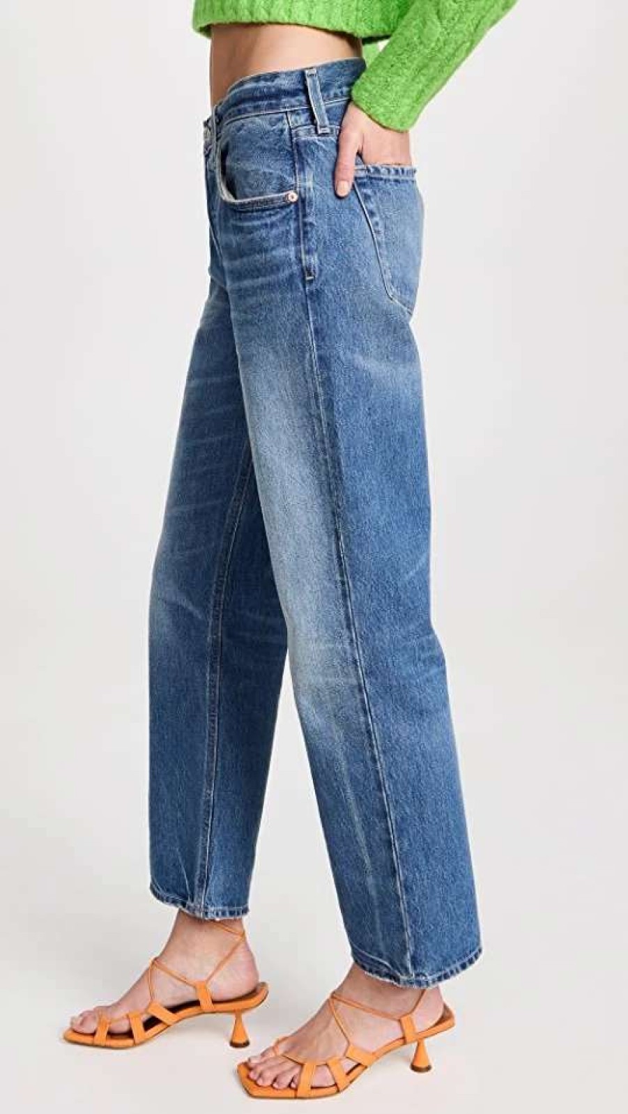 Straight Leg Jeans * | Buy Citizens Of Humanity Neve Low Slung Relaxed Jeans Oasis