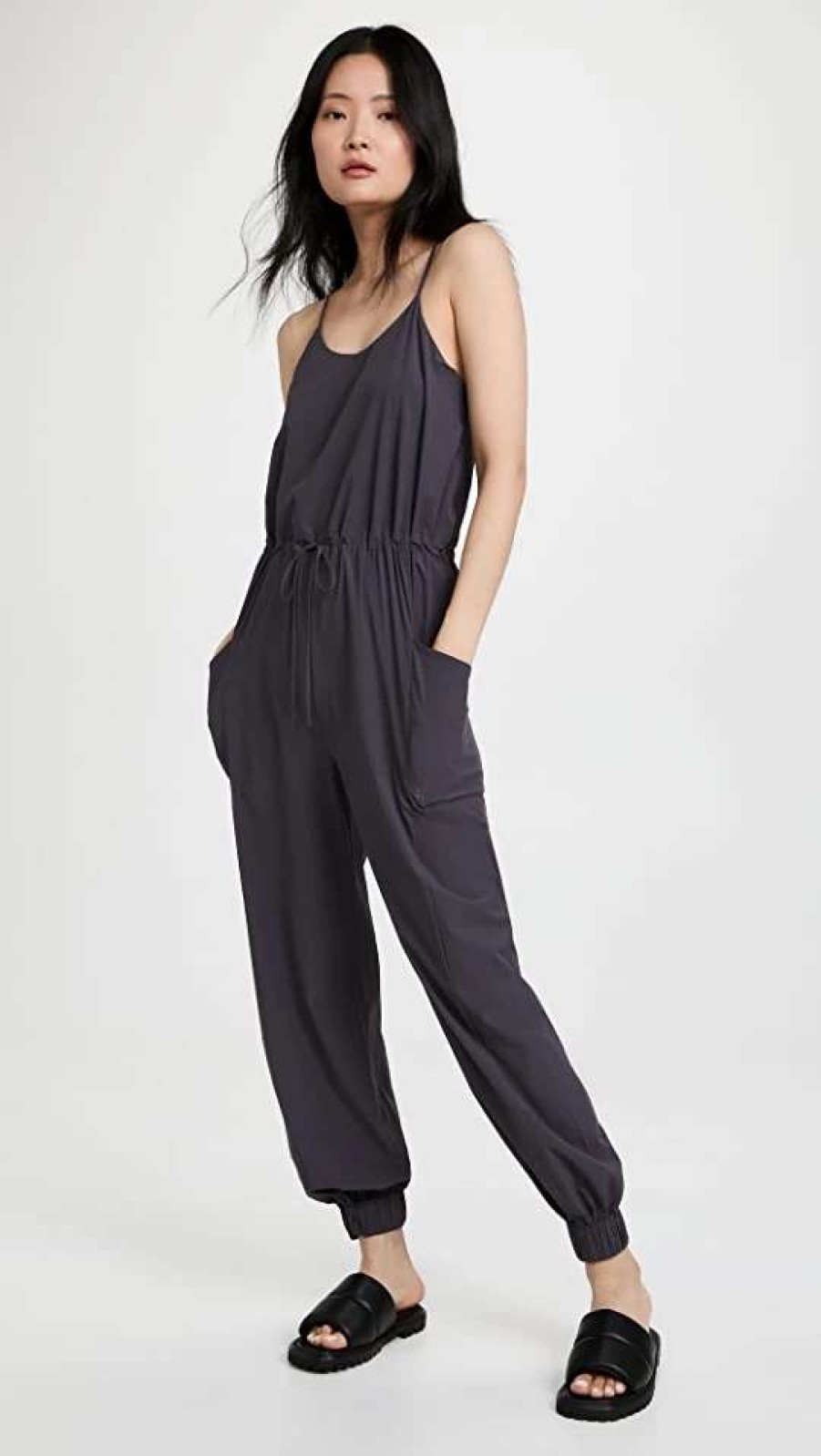 Jumpsuits * | Best Deal Sweaty Betty Karma Jumpsuit Urban Grey