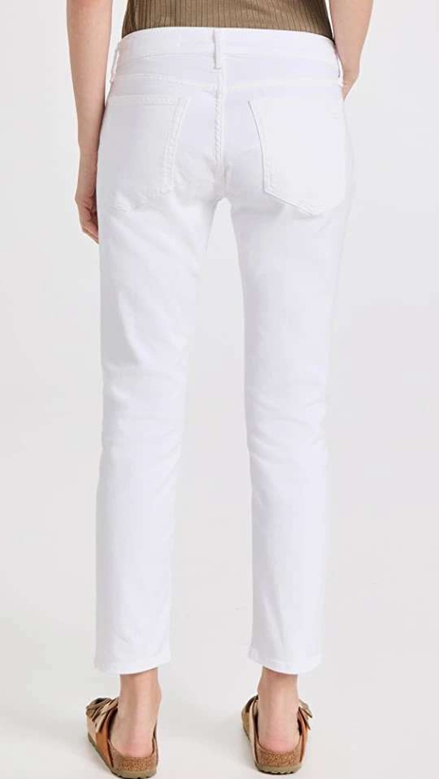 Straight Leg Jeans * | Best Deal Rag & Bone Dre Low Rise Boyfriend Jeans White