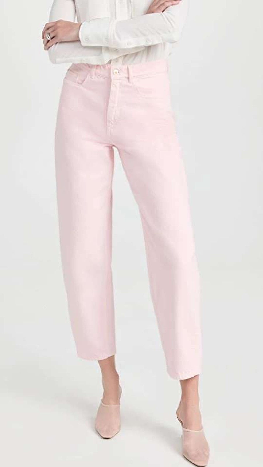 Straight Leg Jeans * | Budget Wandler Chamomile Denim Pink