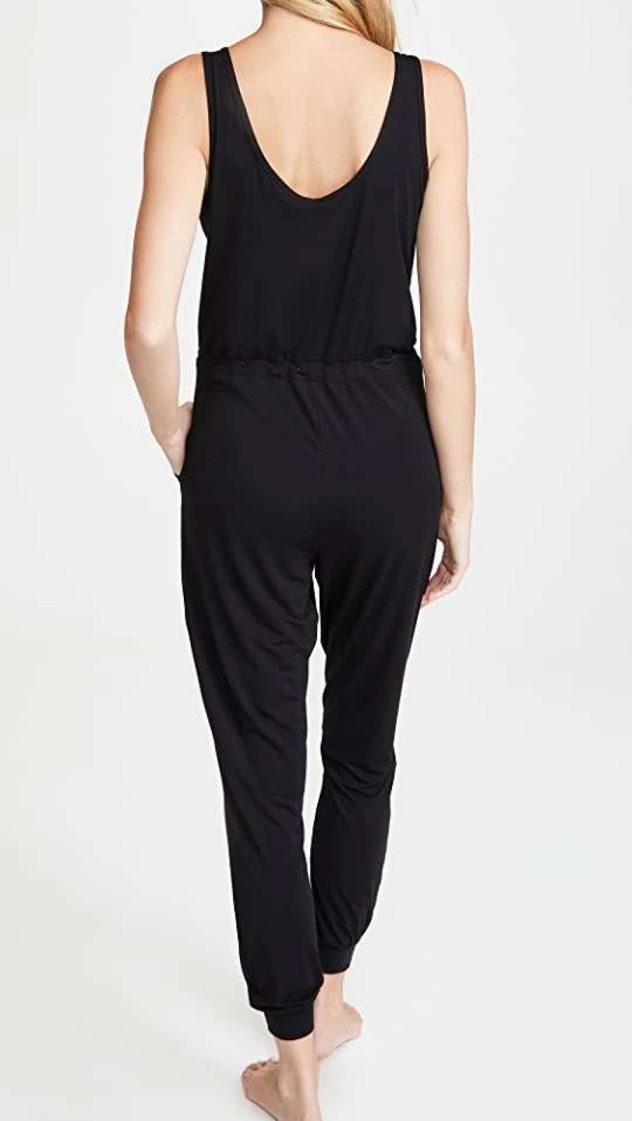 Jumpsuits * | Discount Commando Butter Tank Lounge Jumpsuit Black