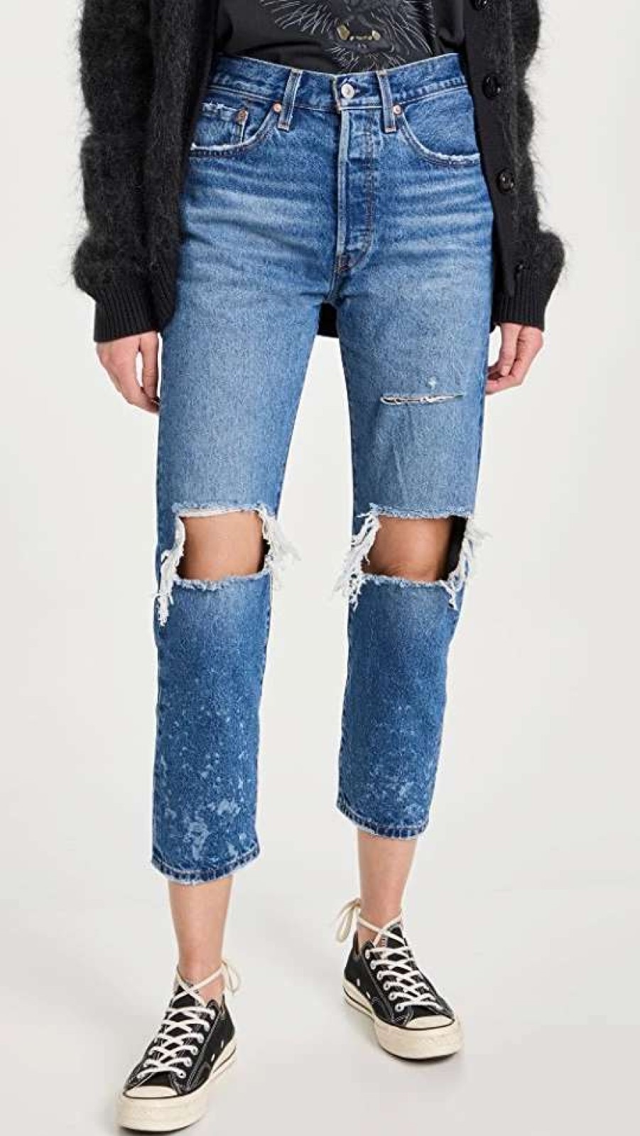 Straight Leg Jeans * | Coupon Levi'S 501 Crop Jeans Athens Ranks