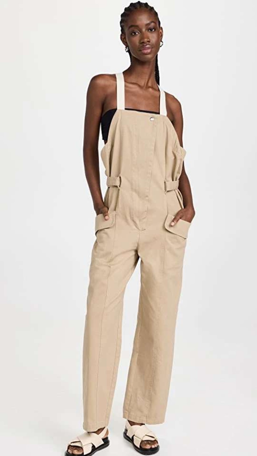 Jumpsuits * | Coupon Rachel Comey Farrier Jumpsuit Sand