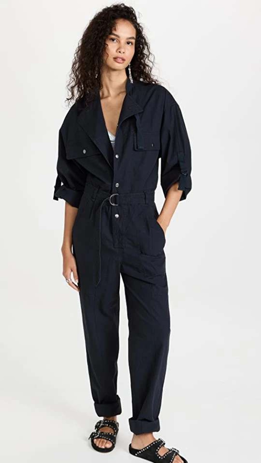 Jumpsuits * | Wholesale Isabel Marant Etoile Kendra Jumpsuit Faded Night