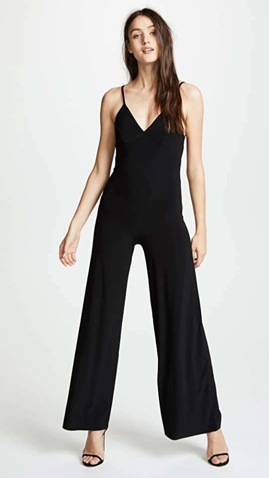 Jumpsuits * | Brand New Norma Kamali Slip Jumpsuit Black