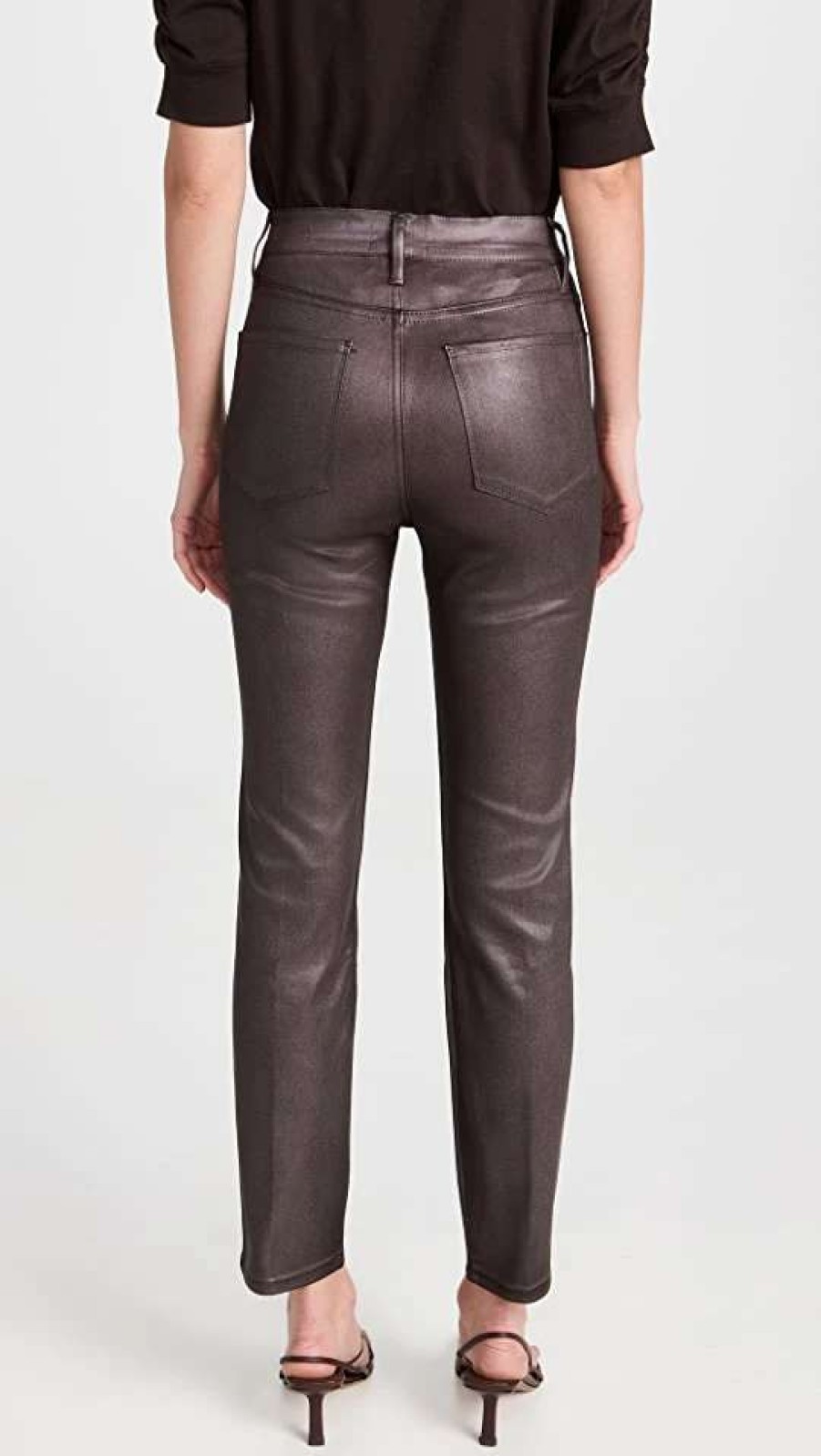 Straight Leg Jeans * | Hot Sale Frame Le Sylvie Jeans Mahogany