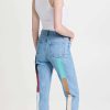 Straight Leg Jeans * | Best Pirce Still Here Mid-Century Rainbow Tate Jeans Vintage Blue