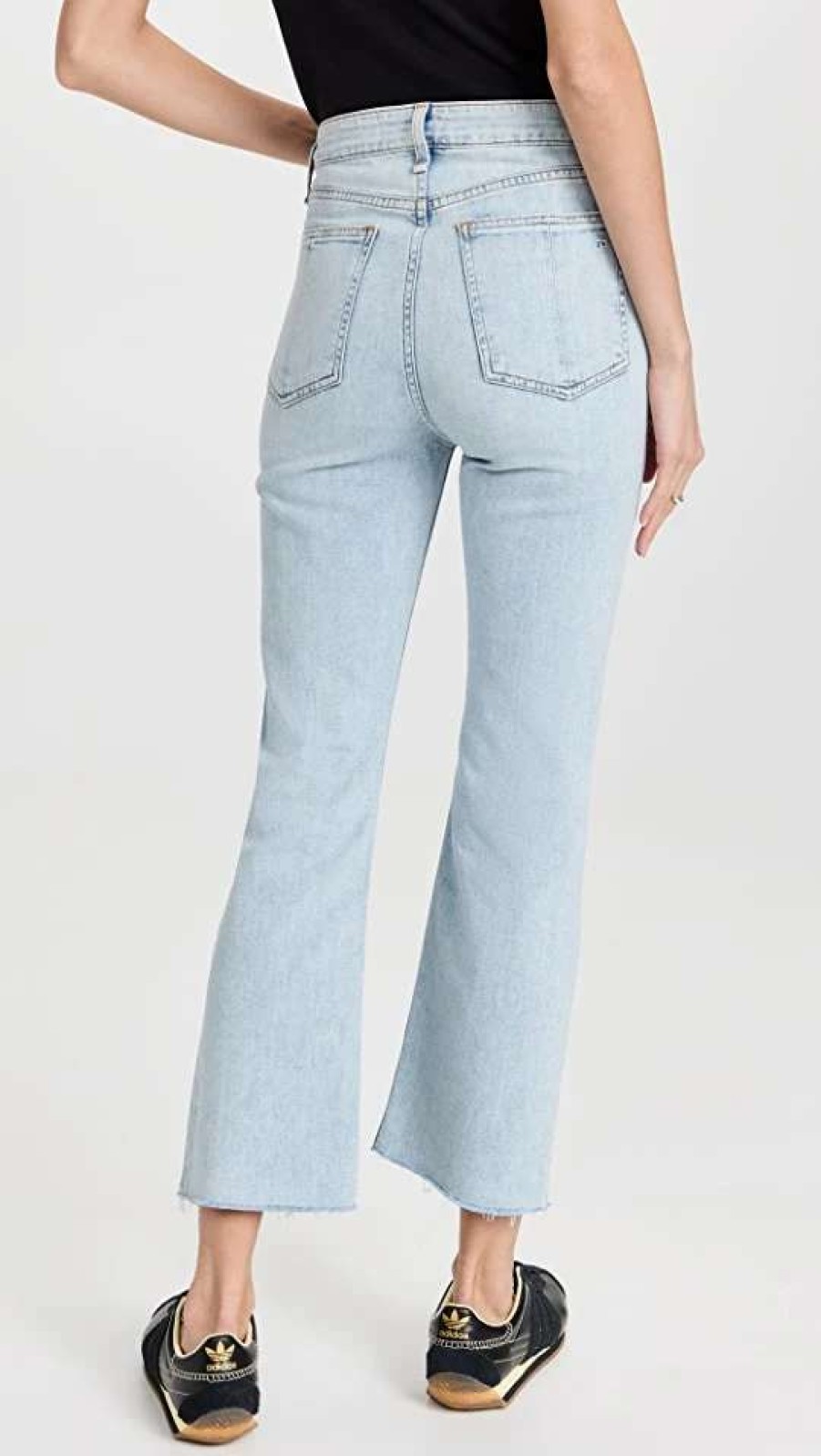 Straight Leg Jeans * | Best Pirce Rag & Bone Nina High-Rise Ankle Flare Jeans Jade1