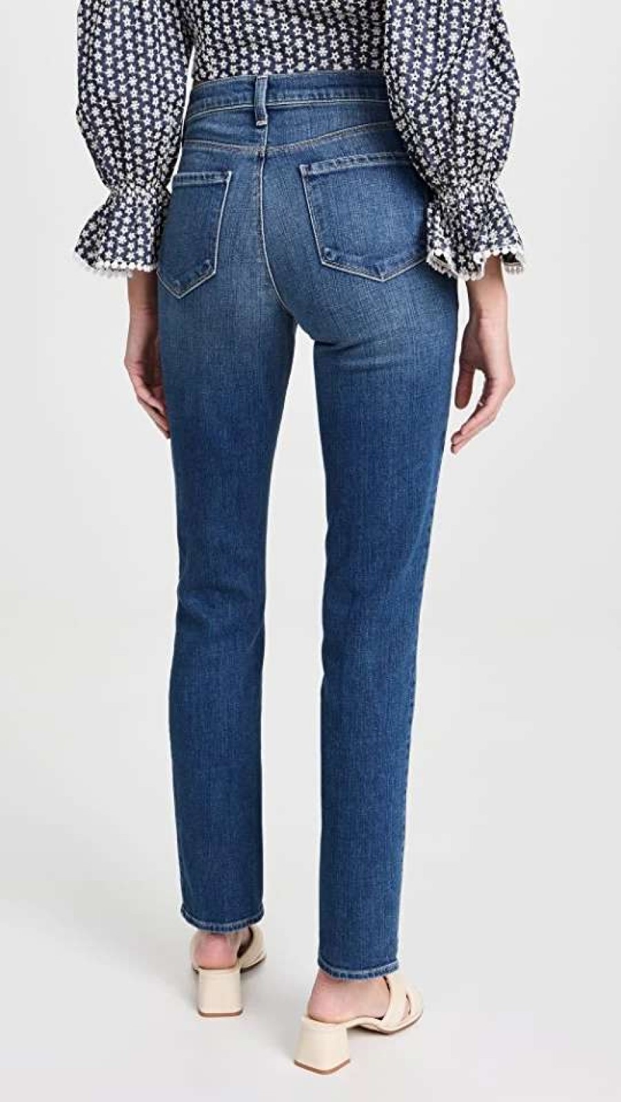 Straight Leg Jeans * | Top 10 L'Agence Dean Cigarette Jeans Sequoia