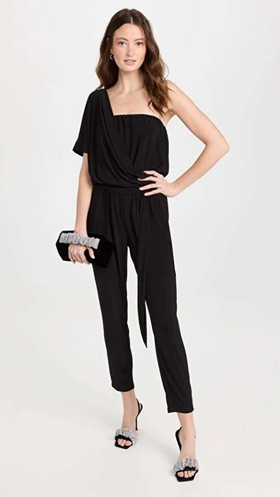 Jumpsuits * | Brand New Ramy Brook Toma Jumpsuit Black