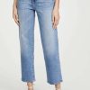 Straight Leg Jeans * | Hot Sale Slvrlake London Crop Jeans Love Matters