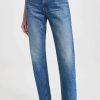 Straight Leg Jeans * | Cheap Ulla Johnson The Daphne Jeans Danube Medium Indigo Wash