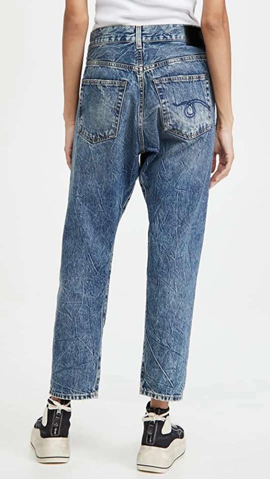 Straight Leg Jeans * | Brand New R13 Cross Over Jeans Kelly