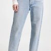 Straight Leg Jeans * | Deals Agolde 90'S Crop Mid Rise Jeans Nerve