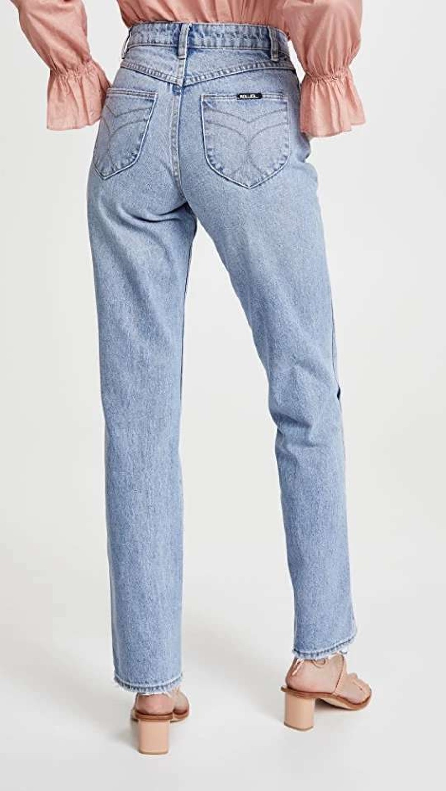 Straight Leg Jeans * | New Rolla'S Classic Straight Jeans 90S Blue