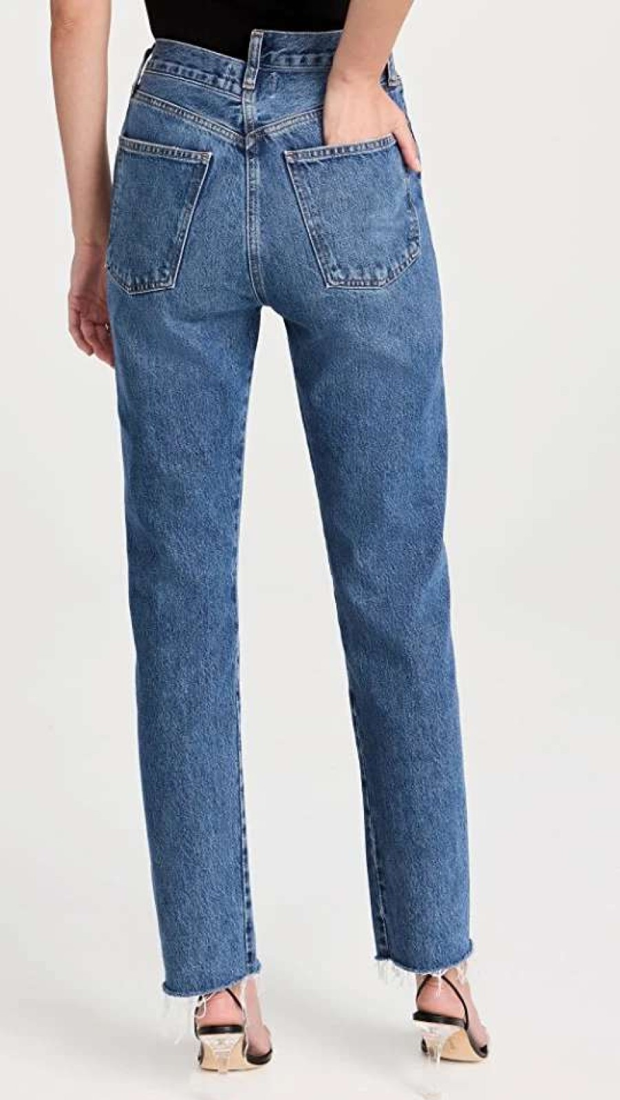 Straight Leg Jeans * | Top 10 Agolde Crisscross Straight Jeans Range