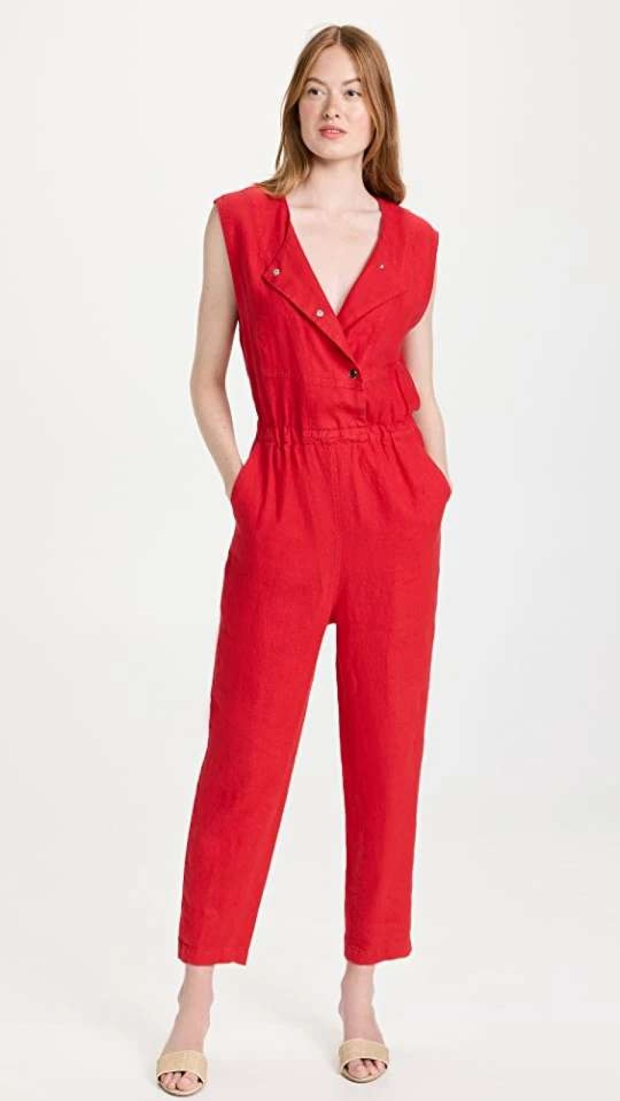 Jumpsuits * | Wholesale Rachel Comey Arati Jumpsuit Red