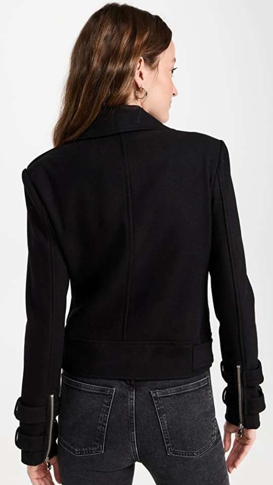 Utility * | Deals L'Agence Billie Belted Jacket Black