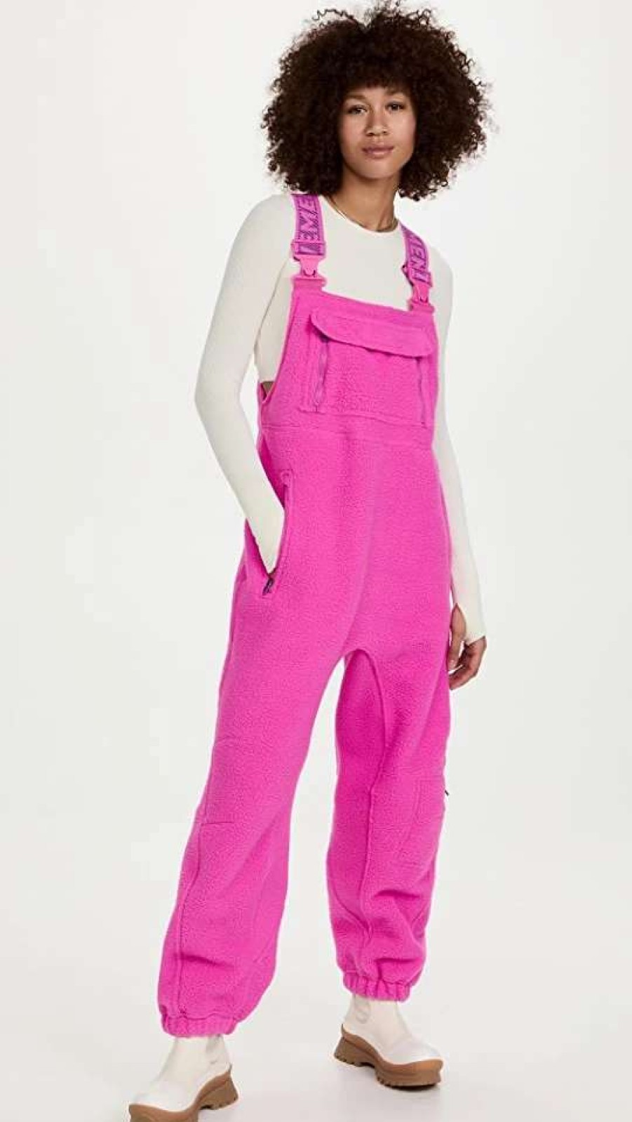 Jumpsuits * | Brand New Fp Movement By Free People Hit The Slopes Salopette Living Magenta