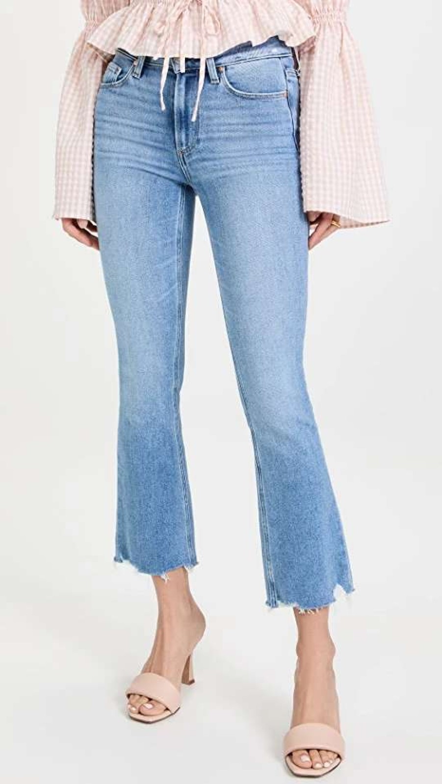 Straight Leg Jeans * | Flash Sale Paige Colette Mel Distressed Jeans