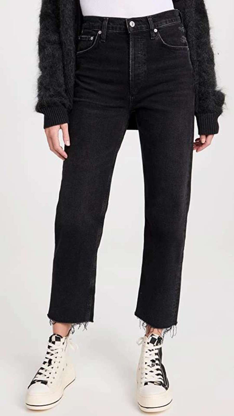 Straight Leg Jeans * | Budget Citizens Of Humanity Florence Wide Straight Jeans Stormy