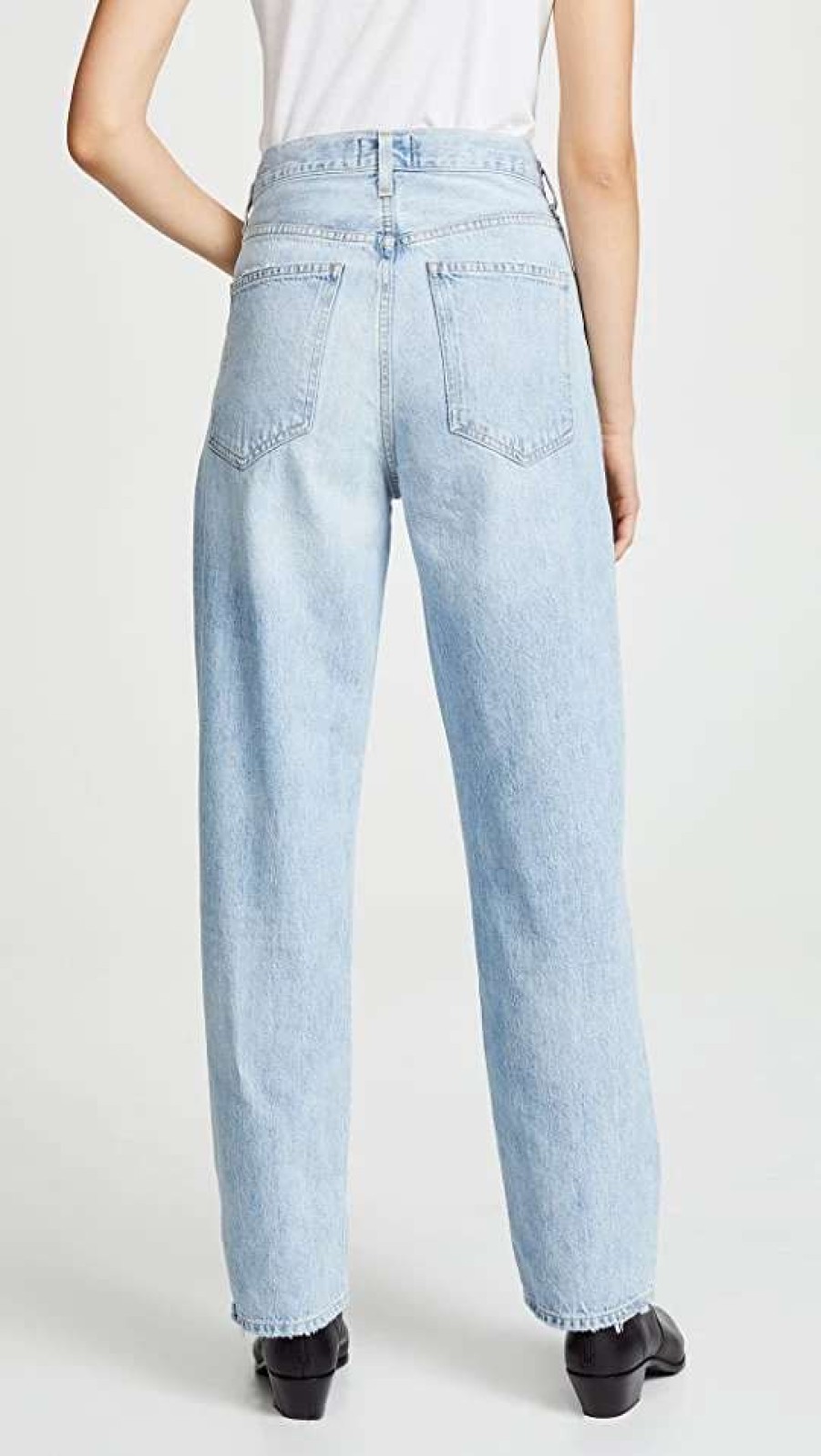 Straight Leg Jeans * | Hot Sale Agolde Crisscross Jeans Suburbia