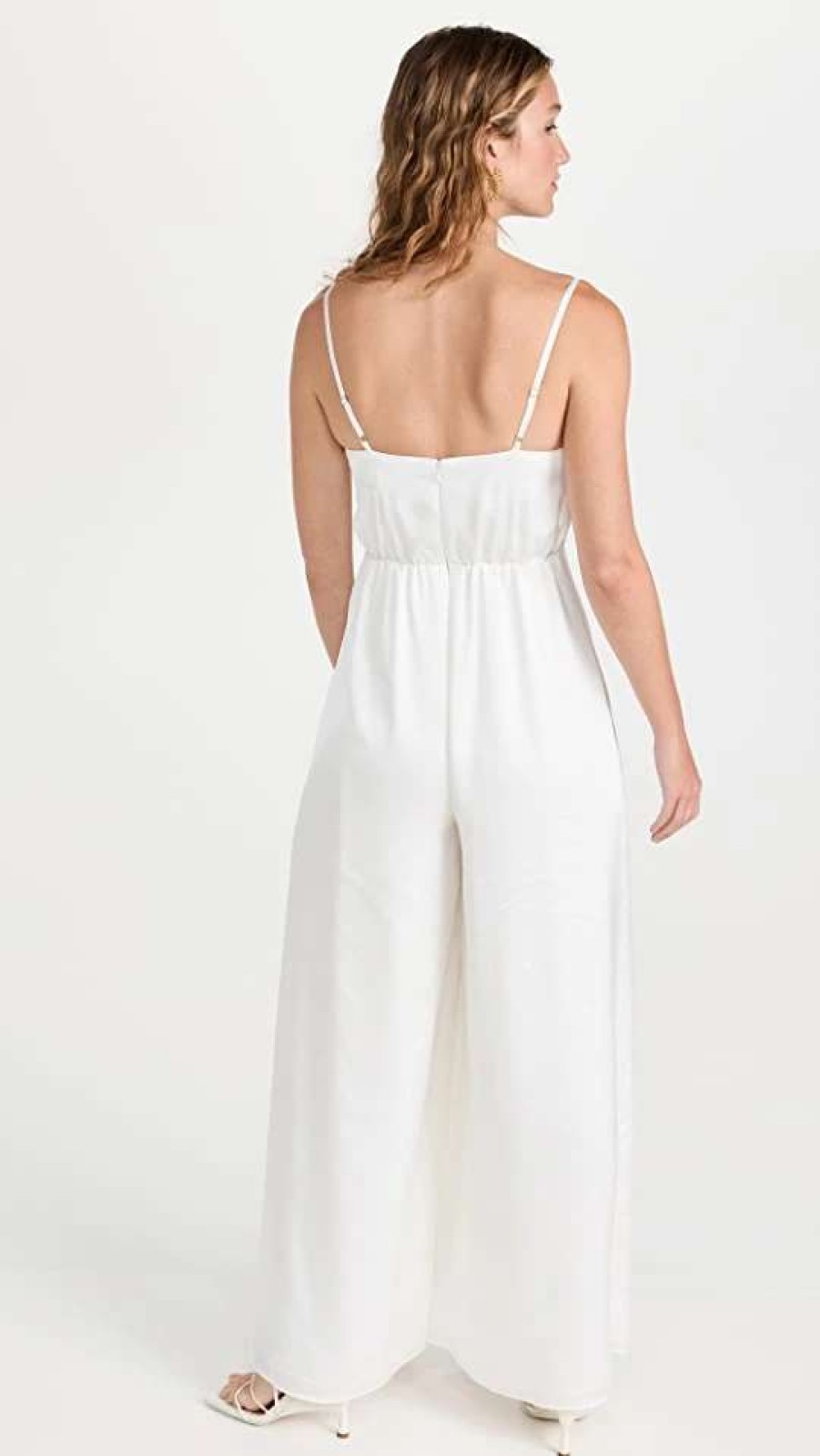 Jumpsuits * | Best Pirce Fame And Partners The Rosalie Jumpsuit Ivory