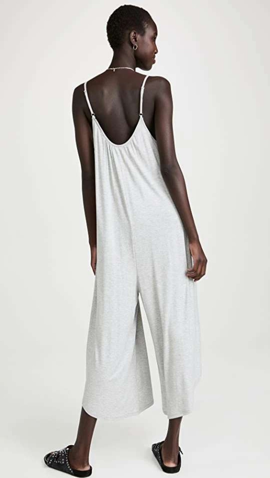 Jumpsuits * | Promo Z Supply Flared Jumpsuit Heather Grey