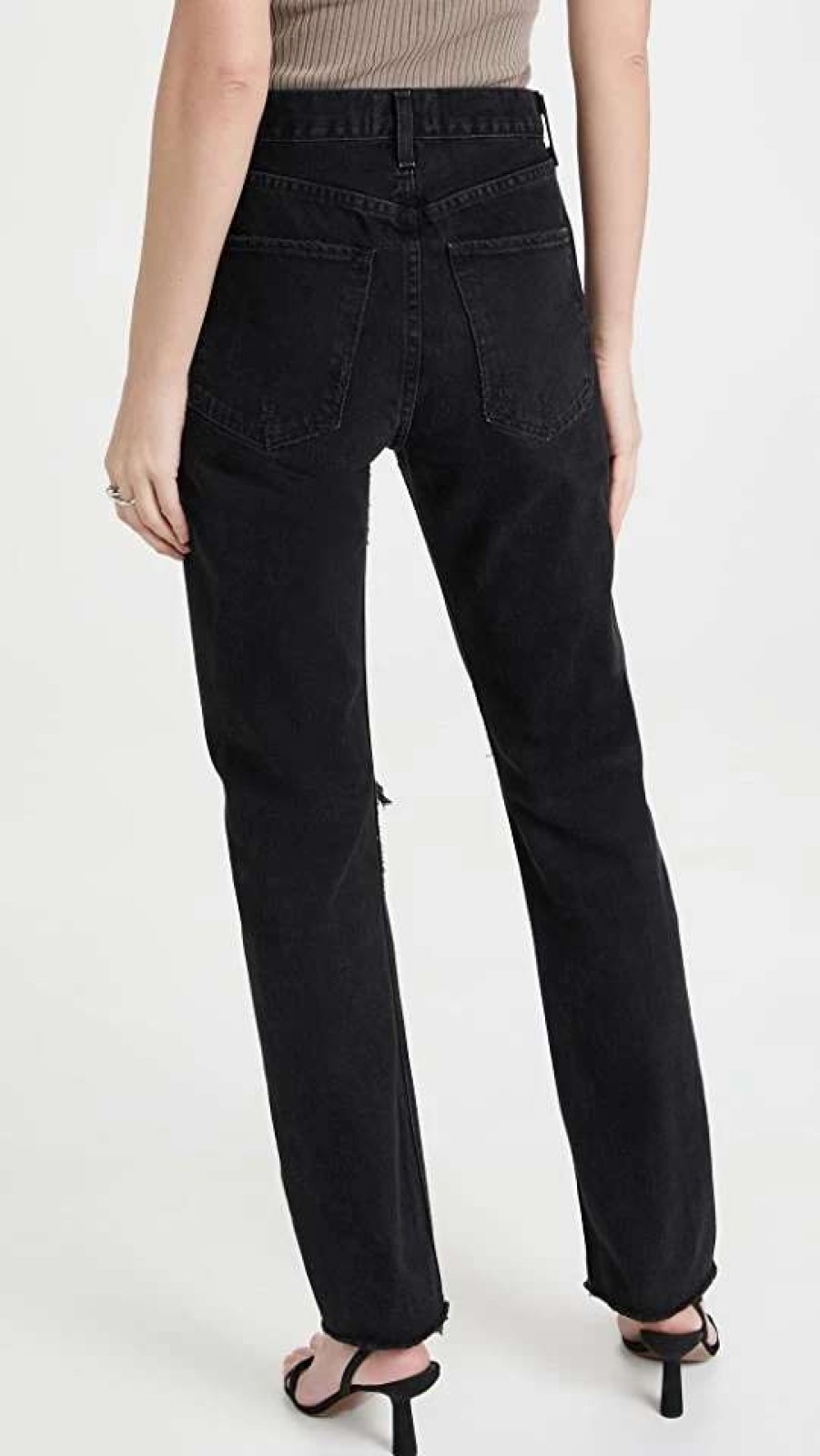 Straight Leg Jeans * | Deals Agolde Cherie Jeans Distortion