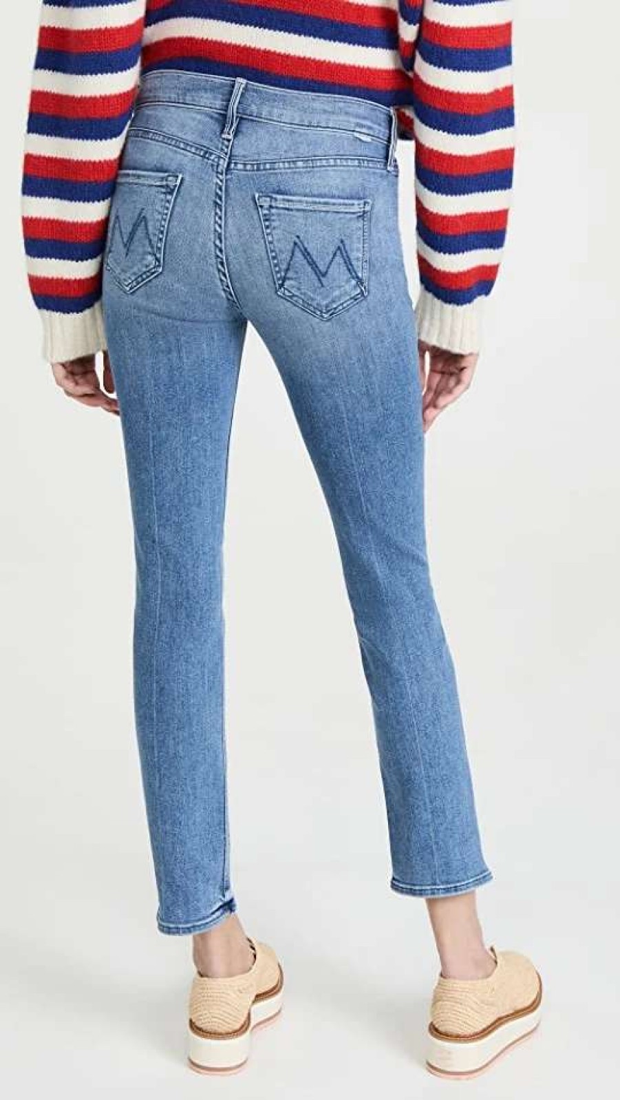 Straight Leg Jeans * | Cheap Mother The Mid Rise Dazzler Ankle Jeans We The Animals