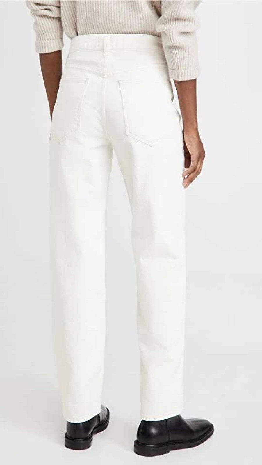 Straight Leg Jeans * | Cheap Agolde Crisscross Upsized Jeans Paste