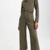 Jumpsuits * | Top 10 Paige Anessa Long Sleeve Jumpsuit Vintage Brushed Olive