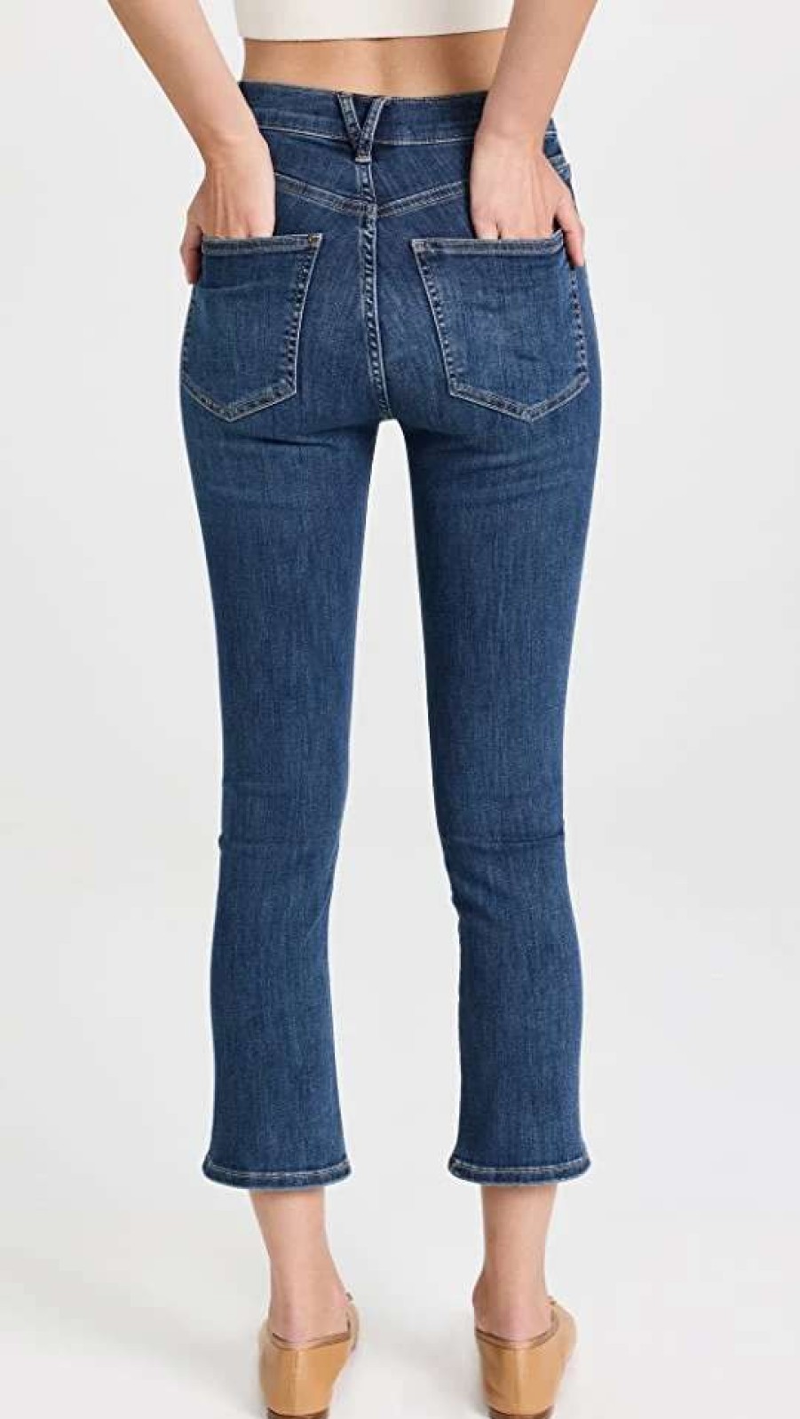 Straight Leg Jeans * | Best Sale Veronica Beard Jean Carly Kick Flare Jeans Zion