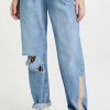 Straight Leg Jeans * | Deals One Teaspoon Linear Blue Smiths Trouser Jeans