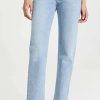 Straight Leg Jeans * | Deals Agolde Crisscross Straight Legged Jeans Dimension