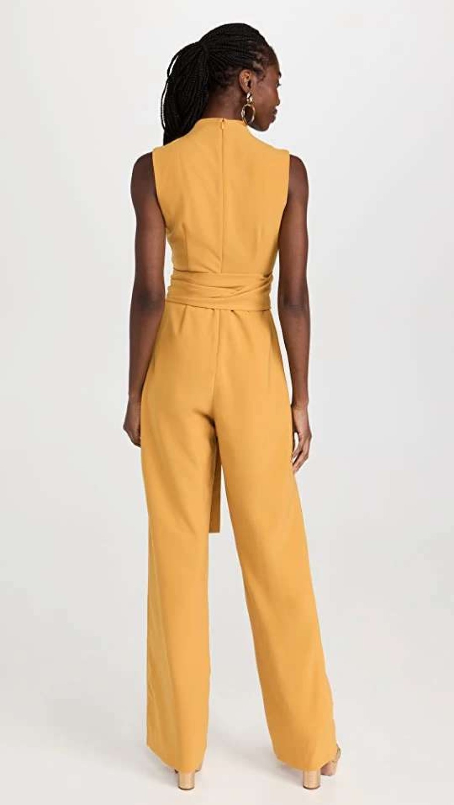 Jumpsuits * | Top 10 Andrea Iyamah Edar Sash-Tie Jumpsuit Sunset